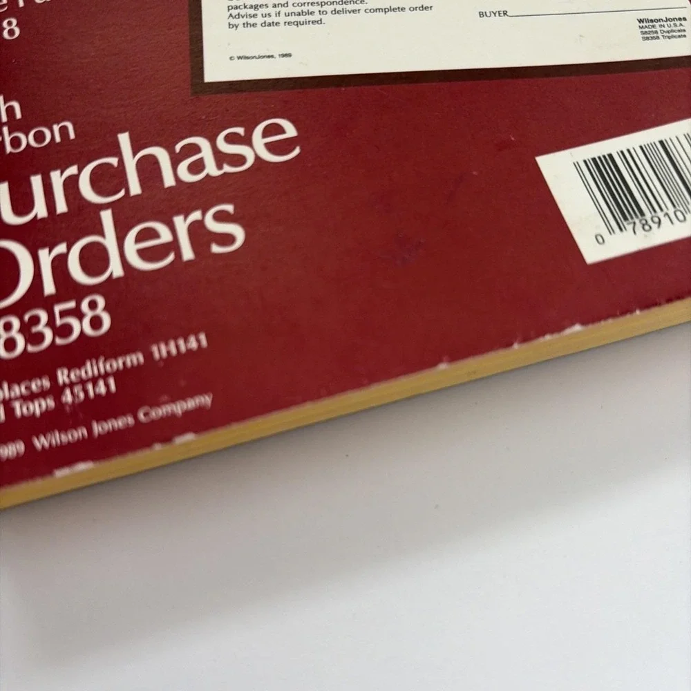 Wilson Jones Purchase Orders S8358 With Carbon, 53 Parts‎ Sets 5 1/8 X 8